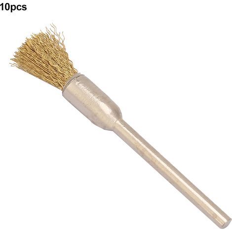 Polishing and stripping brush for rotary tools – 10 pieces made of 3 × 6 mm copper wire (1/5)