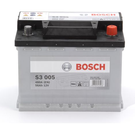 Batterie de démarrage BOSCH S3005 - Ce produit de marque est neuf.