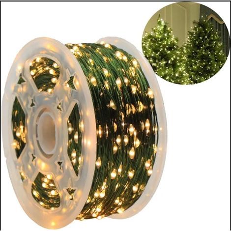 50 m LED-Lichterkette – 500 warmweiße LEDs – IP44 wasserdicht – Fernbedienung – 8 Beleuchtungsmodi – Weihnachtsbaumschmuck – Außenbereich – Hochzeit – Party (1/5)