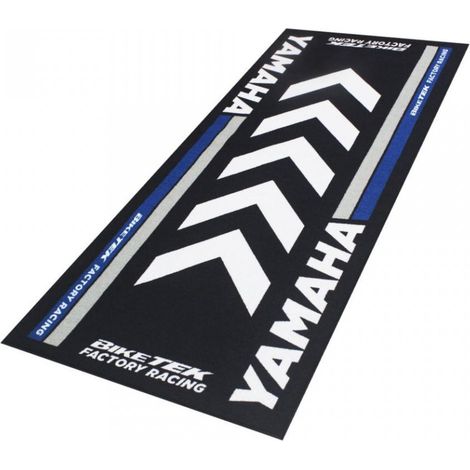 Tapis environnemental Biketek Garage Mat noir blanc gris bleu (1/4)