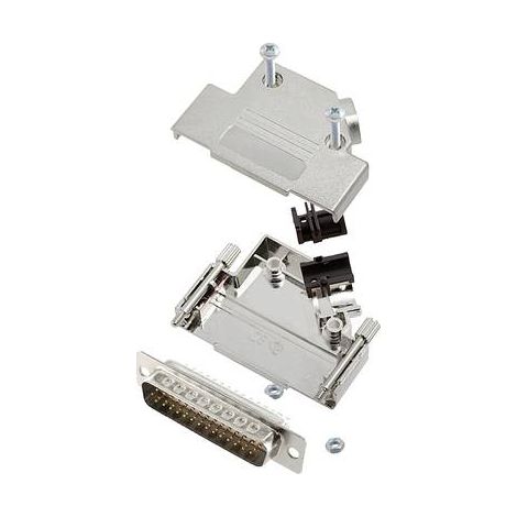 encitech D45PK-M-25-HDP44-W-K 6355-8057-03 Kit embase SUB-D mâle 45 ° Nombre de pôles: 44 fût à souder 1 pc(s) R514551