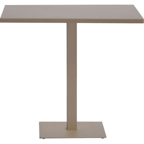 Tavolo in Alluminio per Bar, Pizzerie, Ristoranti, 80x80 cm, Tortora (1/2)