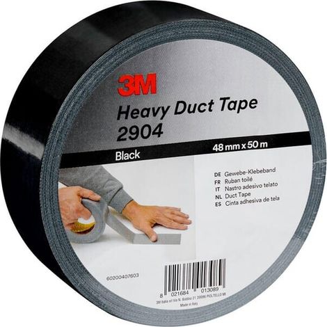 Scotch 2904 Cinta aislante negra 48mm x 50m 3M 7100098643