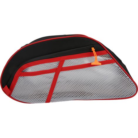 Console centrale de rangement 1680D nylon, sac de siège remplaçable pour Polaris General 1000 (2016-2021), rouge, coffre de stockage robuste. (1/5)
