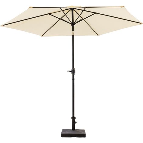 MaxxGarden Ombrellone da Giardino - Protezione UV50+ - Inclinabile - Impermeabile - Base Non Inclusa - Ø300 cm - Colore Crema