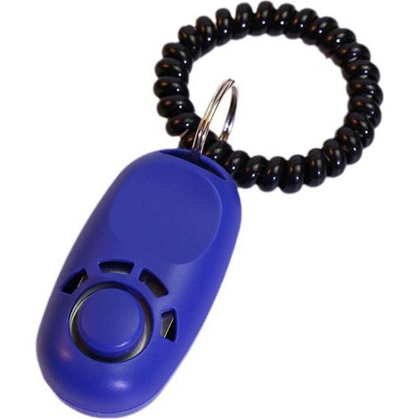 Clicker per cani per l'addestramento con la corda - Blu