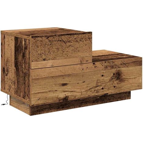 vidaXL Armadio da Notte con cassetto Legno vecchio 70 x 36 x 40,5 (1/5)