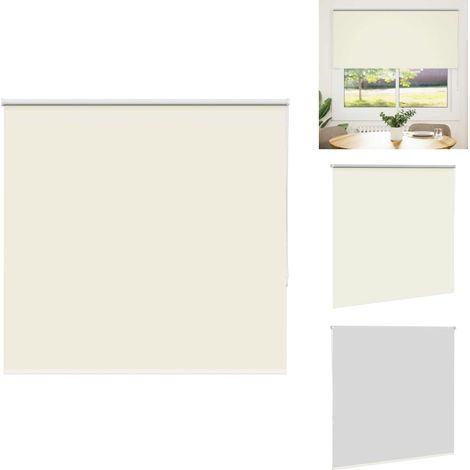 Verdunkelungsrollo Cremeweiß 165x175cm Stoffbreite 161,6cm - Verdunkelungsrollo - Verdunkelungsrollos - Rollo - Verdunklungsrollo (1/5)