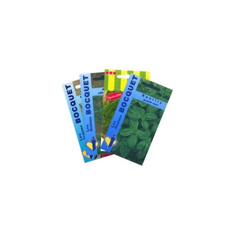 Lot de Plantes Aromatiques spéciales Salades (4 sachets de graines à semer) - 9,5g
