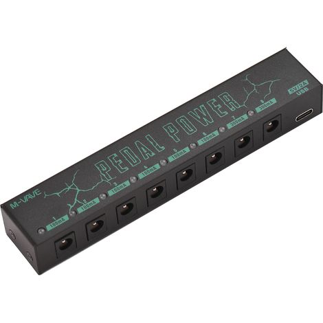 M-VAVE PEDAL POWER Gitarrenpedal-Netzteil für Gitarreneffektgeräte, 8 isolierte DC-Ausgänge (1/4)