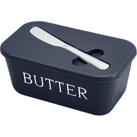Beurrier,Couvercle à Beurre Avec Couteau et Conteneur à Fromage Hermétique pour Cuisine Service Camping Réfrigérateur Frigo Salle à Manger et Compto
