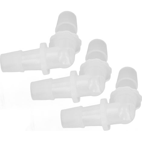 90°-Winkelverschraubung aus Kunststoff, 12 Stück, gleicher Durchmesser 11,1 mm, Schlauchanschlussadapter, Innengewindeanschluss, rechtwinklig, Rohrverschraubung. (1/5)