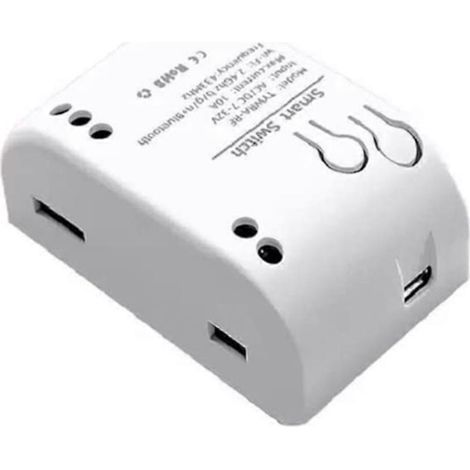 Tuya 433 1-Channel RF Smart Switch 7-32V AC/DC WIFI Remote Control 10A Lighting Switch Self-Locking Trip Relay