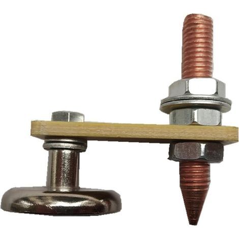 Morsetto di massa per saldatura Lntyq, accessori per utensili con testa magnetica per lavorazione metalli, supporto magnetico per piastre metalliche, morsetti di stabilizzazione per saldatura con coda (1/5)