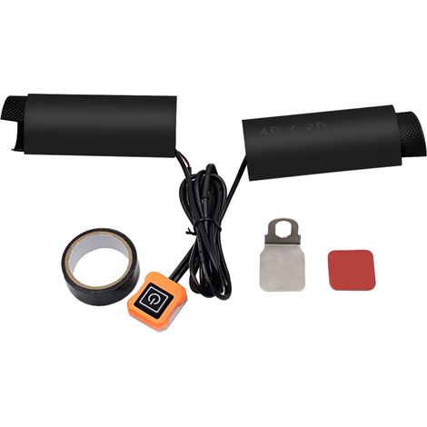 Poignées chauffantes moto étanches, grips électriques antidérapants, 3 vitesses thermostat réglable, housse de guidon moto, couvre-mains imperméable (1/5)