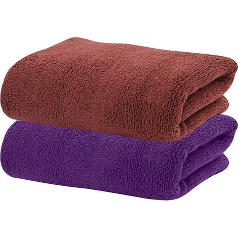 2-teiliges Badetuch-Set, schnelltrocknende Mikrofaser-Handtücher, hochsaugfähig, weich und komfortabel – ideal für Bad, Fitness, Dusche, Sport und Yoga. (1/5)