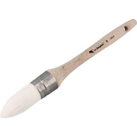Brosse à réchampir synthétique à fibre blanche 8