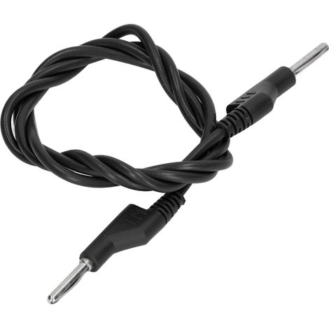 Câble de test haute tension 4 mm mâle-mâle, empilable, type pistolet, fiche banane, J.70023, noir (1/5)