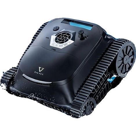 Robot per la pulizia della piscina, autonomia della batteria di 180 minuti, navigazione intelligente, colore nero. (1/2)