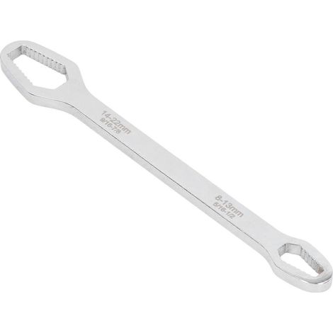 Multifunktions-Doppelschraubenschlüssel, arbeitssparendes Reparaturwerkzeug aus Stahl, 8 mm T, 270 mm L, 250 g