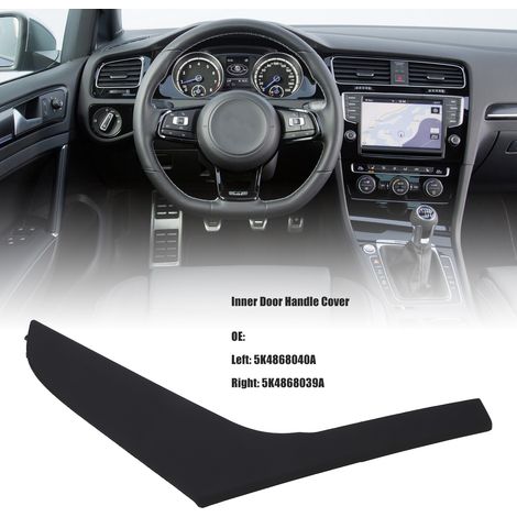 Manija interior de puerta ABS - Compatible con Volkswagen Golf VI (2009-2013) - Izquierda, color negro 5K4868039A (1/5)