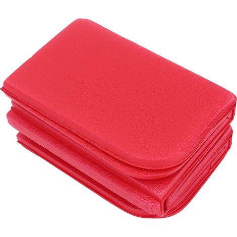 Coussin de siège pliable, tapis de pique-nique portable et imperméable (rouge) (1/5)
