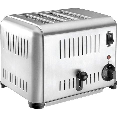 LACOR 69294 - Grille-pain Buffet Inox 4 Fentes 2240w - Gris