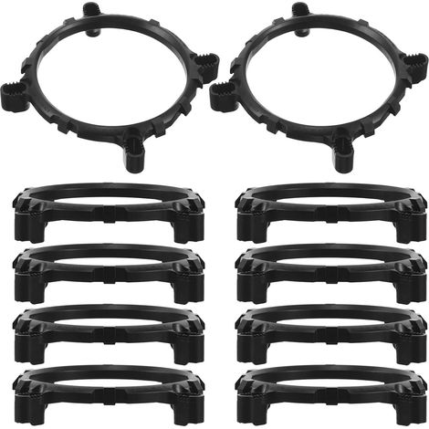 CCYKXA 10 Sets schwarze CPU-Kühlkörperhalterungen aus Kunststoff und Aluminiumlegierung, einfache Montage mit Schrauben, kompatibel mit Computern, für Partys (1/5)