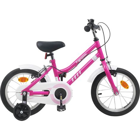 Teenpull – Kinderfahrrad 14 Zoll für 3-5 Jahre alt Pink Weiß (1/5)