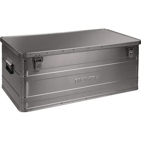 TECWERK Aluminiumbox L900xB490xH380mm 140l m.Klappverschluss u.Zylinderschl.TECWERK