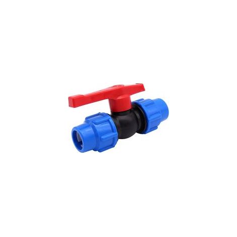 Vanne d'arrêt PE 25 mm – Haute pression – Résistance à la corrosion – Valve sphérique monobloc – Surface intérieure lisse (1/3)