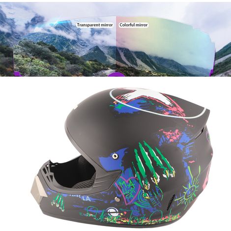 Professioneller Motocross-Helm für Kinder und Erwachsene, inklusive Brille, Handschuhen und Gesichtsschutz (1/5)