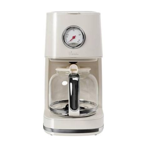 BiKitchen Nostalgia 150 Kaffeemaschine Weiß Creme Glänzend 12 Tassen