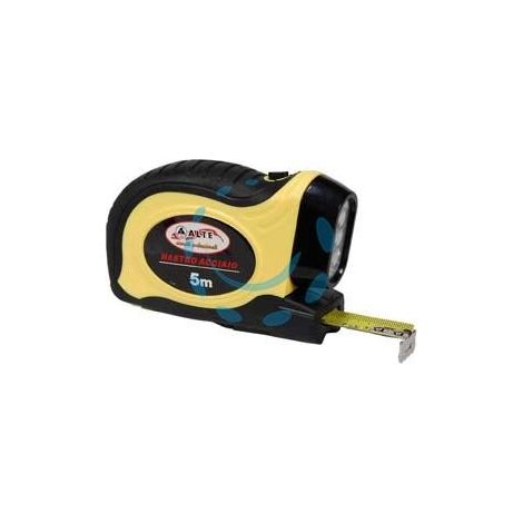 FLESSOMETRO SOLE CON LUCE A LED - mt.5 nastro mm.19h.
