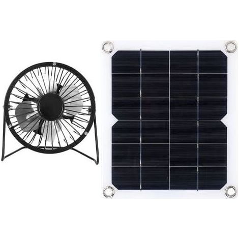 10W solar panel with cooling fan, photovoltaic solar panel for dog house at home MUMU (1/4)
