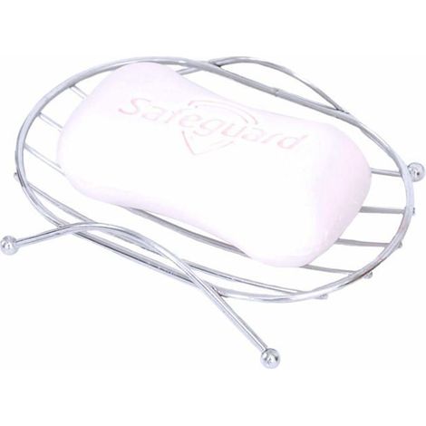 Porte-savons acier inoxydable - 2 pièces, Porte-savon ovale durable douche salle de bain cuisine - Argent Étiquette (1/5)