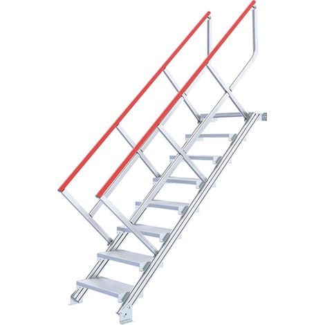 Scala industriale 10 gradini - Altezza raggiungibile 2.20m - 22110810/2MC