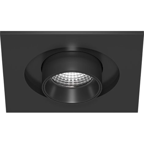 Spot Encastré Led Mini Oxo Sq 6W 42º Avec Technologie Cct Switch 2700K/3200K/4000K, Finition Noir Mat - Beneito & Faure (1/5)