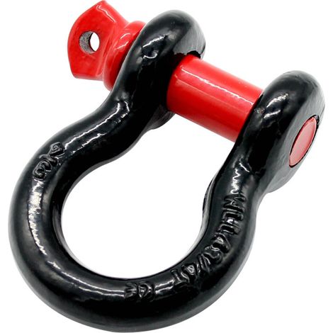 Manille de remorquage Robber D Ring Bow Isolator 2 Pack accessoire de remorquage pour Pick-up, récupération de véhicule tout-terrain (1/5)