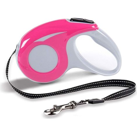Laisses Rétractables pour Chiens,Laisse pour Chien Enrouleur 5m, Laisse Chien Retractable Flexi,Convient aux Chats et Chiens de Petite et Moyenne Taille, Maximum 15kg (Rouge) (1/5)