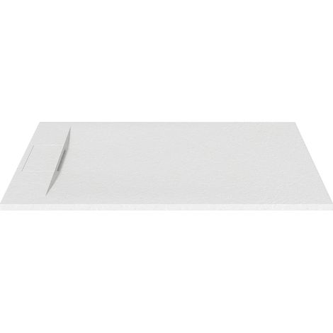Piatto doccia extra piatto da appoggio o da incasso rifilabile in resina SMC Bianco opaco 140 x 90 cm - TARPOSA (1/5)
