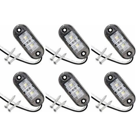 6er-Pack LED-Seitenmarkierungsleuchten für Auto, Anhänger, Wohnmobil, Caravan, Fahrrad, Motor (1/5)