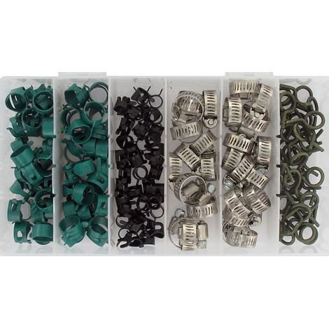 Coffret de colliers élastiques à visser - 160 pièces