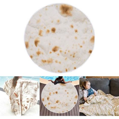 Couverture de nouveauté de burrito Wrap Comfort Food parfaitement jet de tortilla rond (1/4)