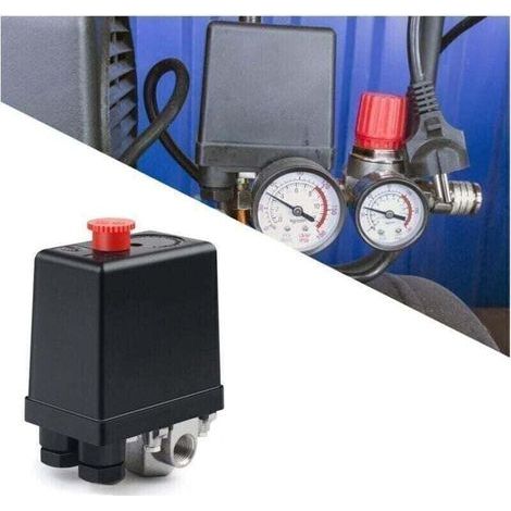 220V Air Compressor Valve – Automatic Pressure Switch with Switch – Rapid Pressure Reduction – Compatible with Compressors (1/5)