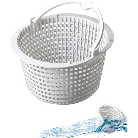 Panier de filtre pour écumoire de piscine 19 cm – Panier en plastique durable, facile à installer, essentiel pour une filtration efficace. (1/5)