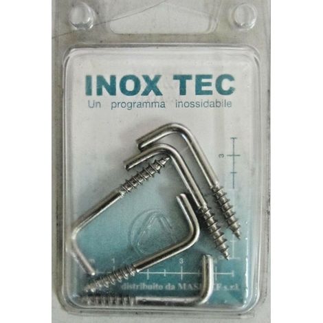 INOX TEC - 5 CANCANI INOX A VITE 3,5X50MM