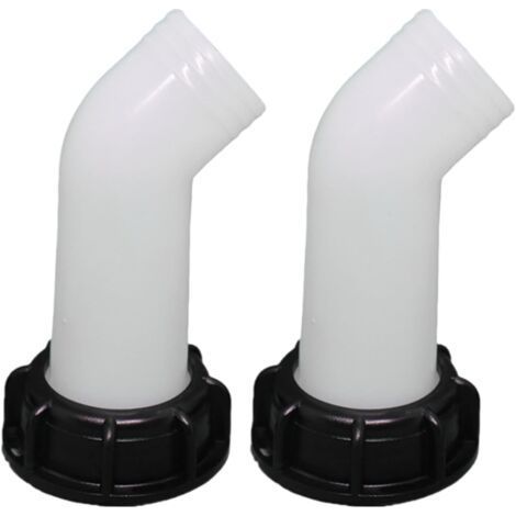 2pcs Drain Spout with Nut IBC 1000L Water Tank Nozzle Valve Fitting E