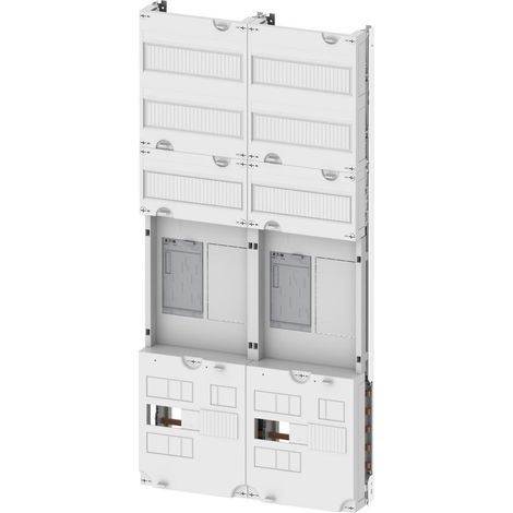Eaton Campo de contador eHZ 1.050 mm, Número de campos = 2, Compartimentos de contador precableados = 2, Compartimentos de contador reserva = 2, Cableado de compartimentos de contador = 16mm², Barras 