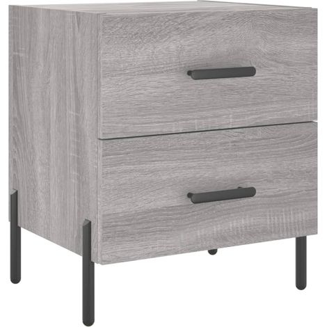 Maison Exclusive - Nachttisch Grau Sonoma 40x35x47,5 cm Holzwerks